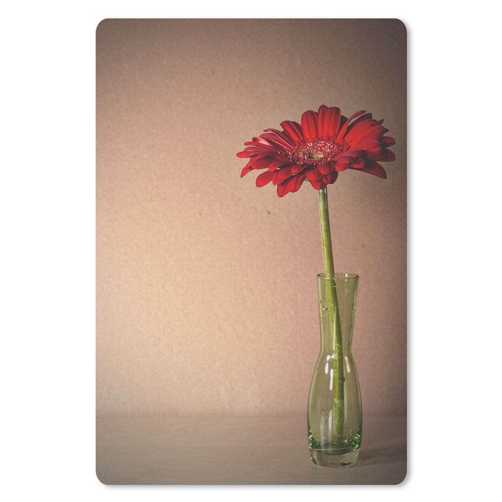 MuchoWow Mauspad Mousepad Blume - Vase - Stilleben 40x60 cm - Mousepads - Maus Mat - Pad - Mausunterlage - Schreibtisch Accesoire