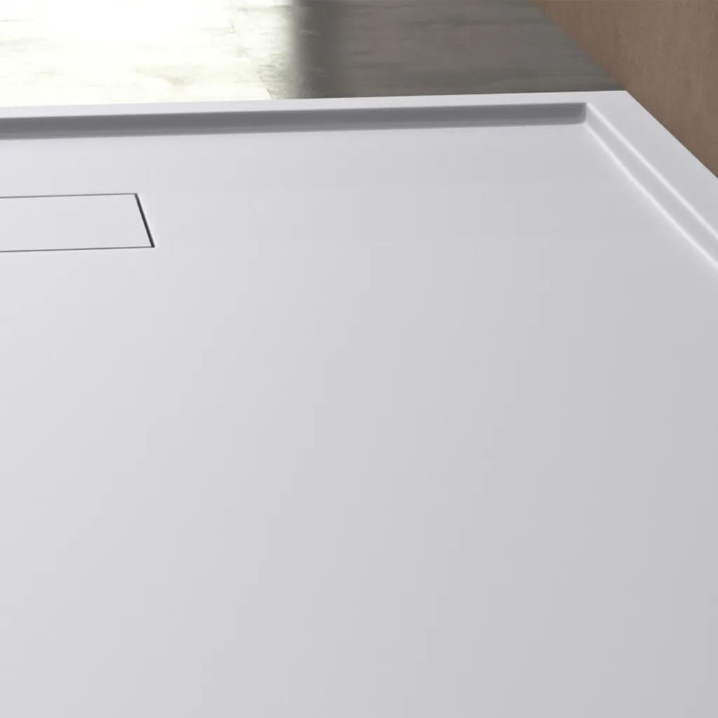 Receveur de douche Geoma08 90x140cm doporro en Solid Surface Blanc - 3