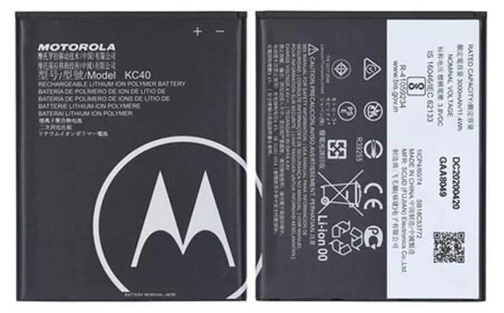 Batterie Li-Polymer KC40 originale Motorola SB18C53772 pour Moto G8