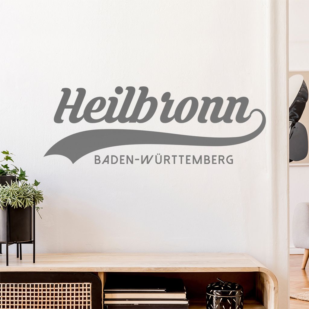 Heilbronn Baden-Württemberg Wandtattoo Wandaufkleber Wall Sticker - Dekoration, Küche, Wohnzimmer, Schlafzimmer, Badezimmer