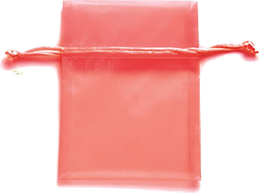 Organzasäckchen 10x12,5cm 5 Stück, rot - Ersatz für 6 3825 016