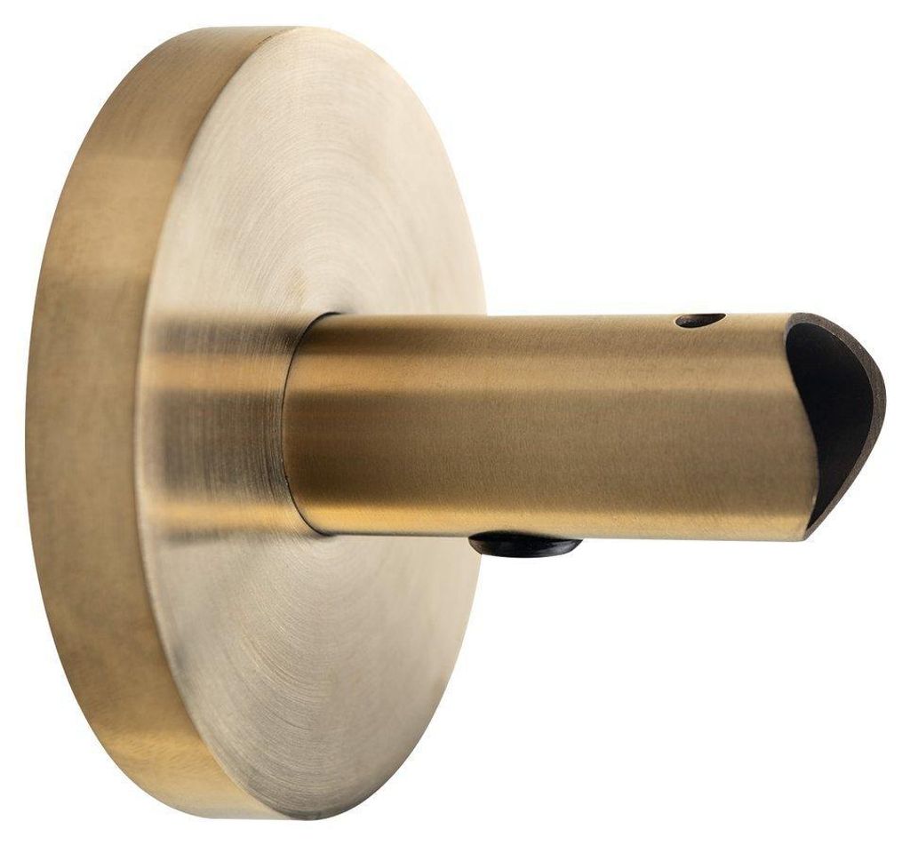 Sapho Adapter für direkten Anschluss in die Wand, für Rundprofile, Gold matt