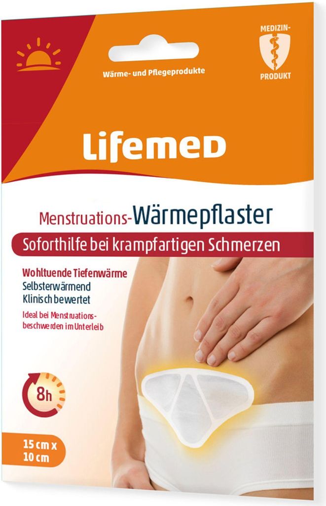 Lifemed Menstruations-Wärmepflaster 100 x 150 mm weiß