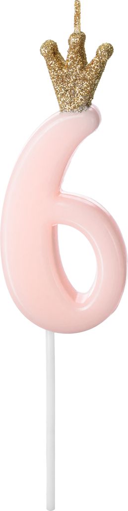 geburtstag Abdeckung Nummer 6 rosa 9,5cm 71794 Produktbild 