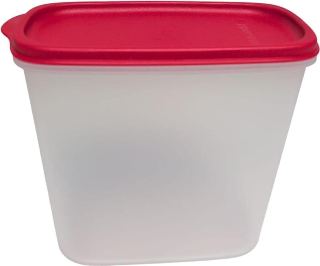 A clear, well-lit studio shot of a food storage container.