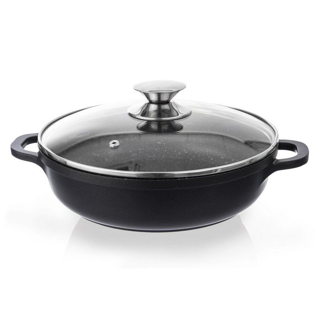 Orion Pfanne Bratpfanne GRANIT Schmortopf Schmorpfann 24cm GRANIT Gas Induktion