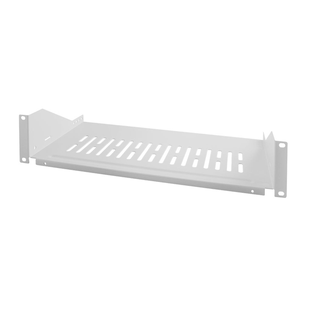 LogiLink 19'' Fachboden Befestigung vorne T:400mm grau