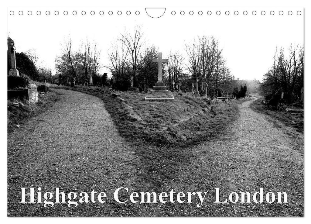 Highgate Cemetery London (Wandkalender 2027 DIN A4 quer), CALVENDO Monatskalender