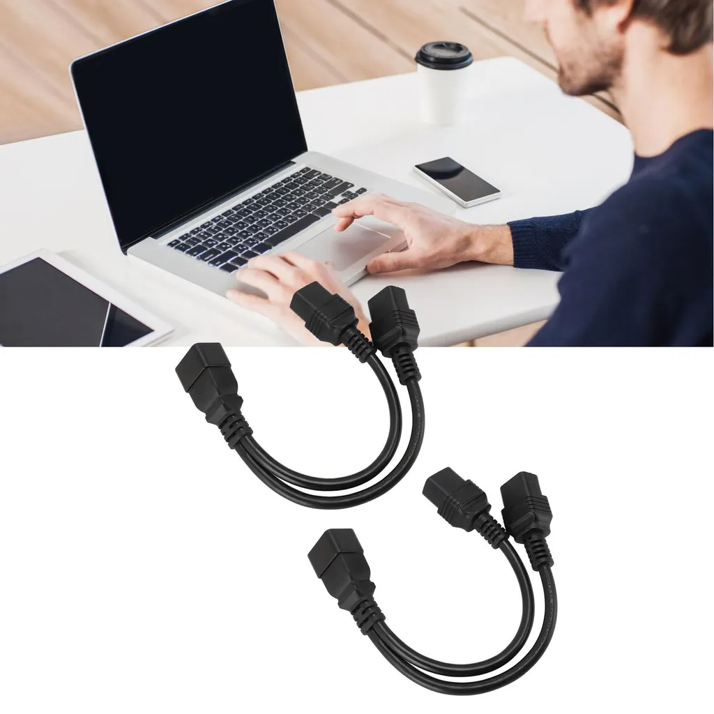 Câble Double IEC320 C19 vers C20 Solution Manque de Prises PDU - 3