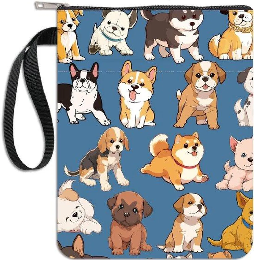 Sac imperméable pour voyage en voiture avec petit chien, bords rigides