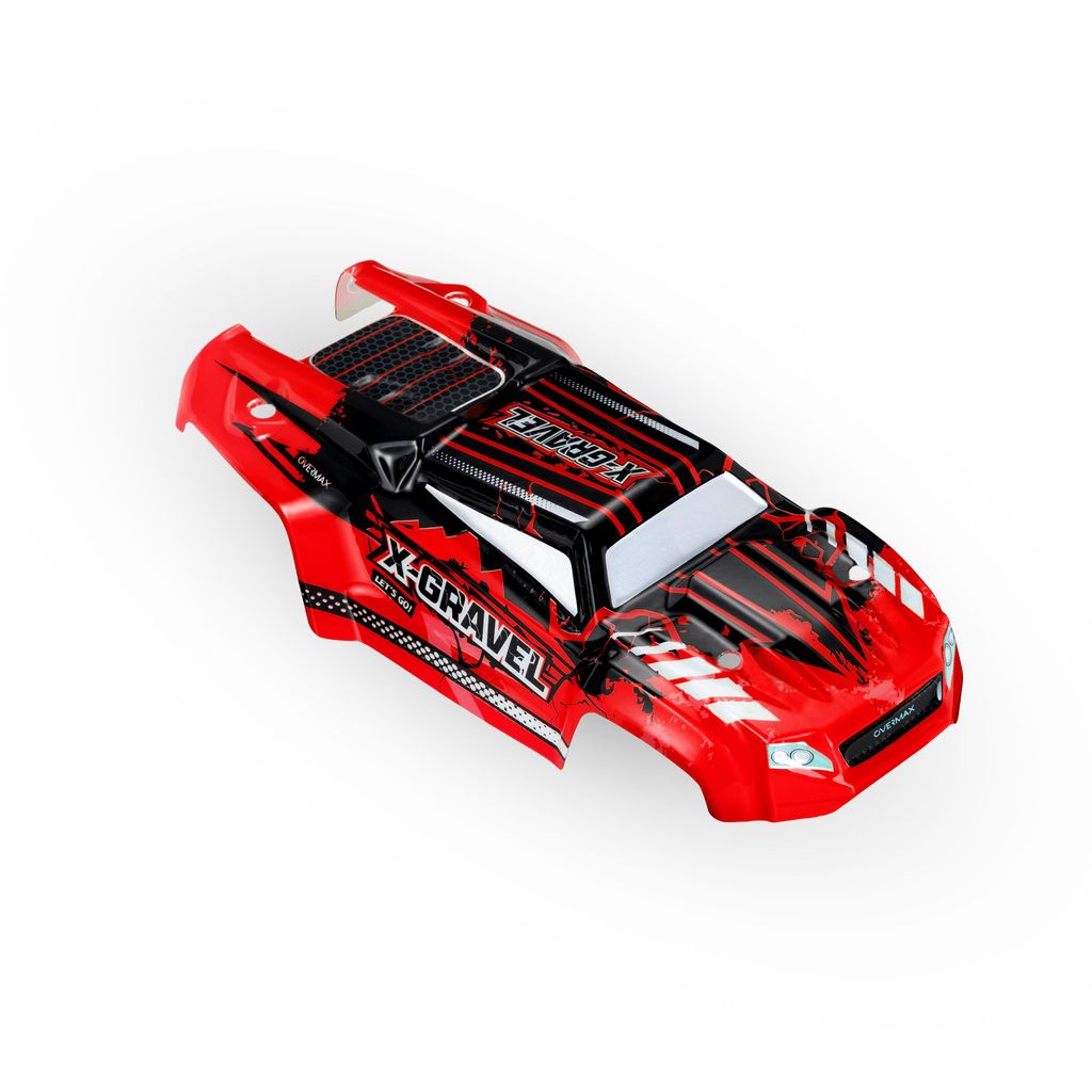 Overmax X-Gravel RC Auto 1:20 - Ferngesteuertes Offroad-Auto Mit 20 Km/h, 2 Akkus, 2 Karosserien, 2,4 GHz Steuerung Für Drinnen & Draußen