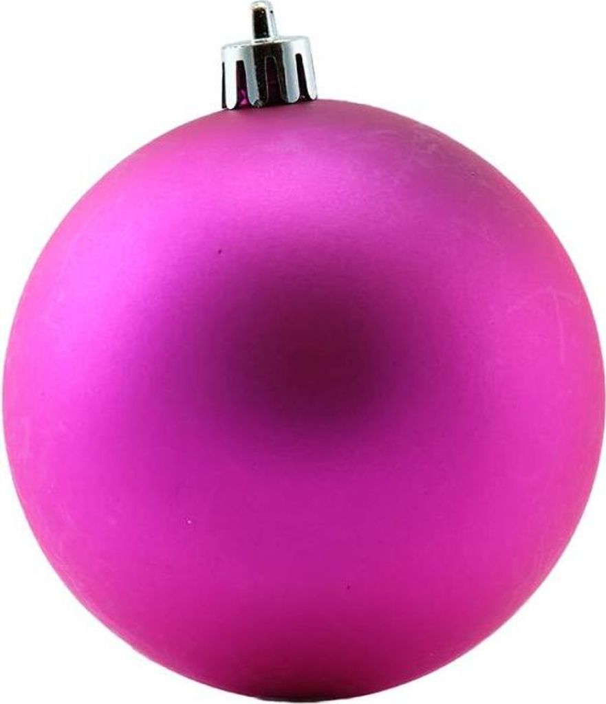 DECOLED Kunststoffkugeln Ø 10 cm, pink, 6x matt
