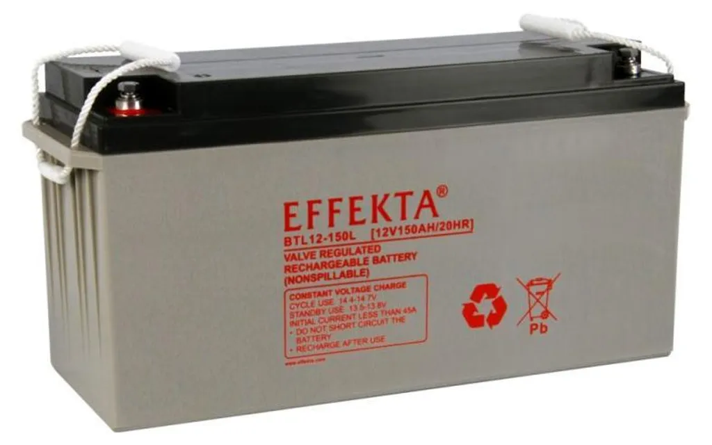 Effekta BTL 12-150L Batterie Plomb AGM VRLA 12V 150Ah Haute Qualité