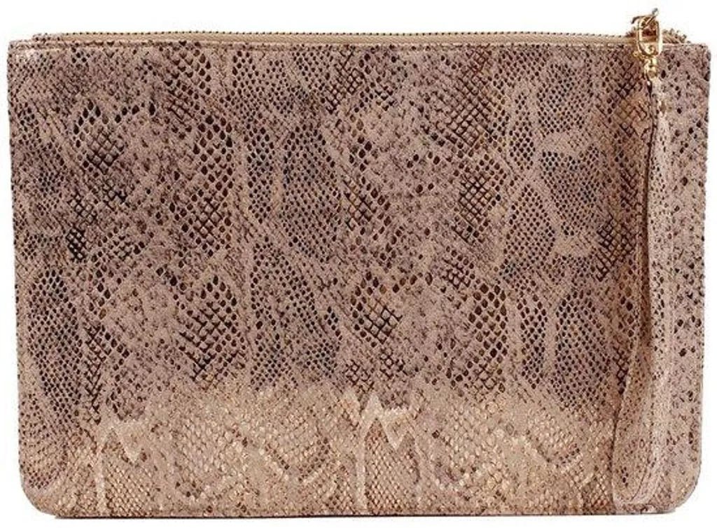 Sac de soirée rose en cuir avec finitions dorées et bandoulière chic