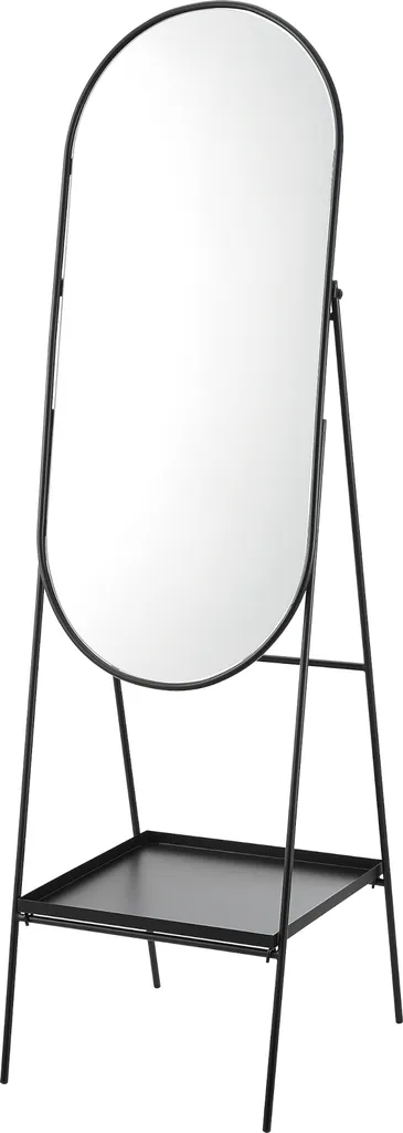 Miroir de sol Perano idéal pour dressing avec rangement accessoires - 2