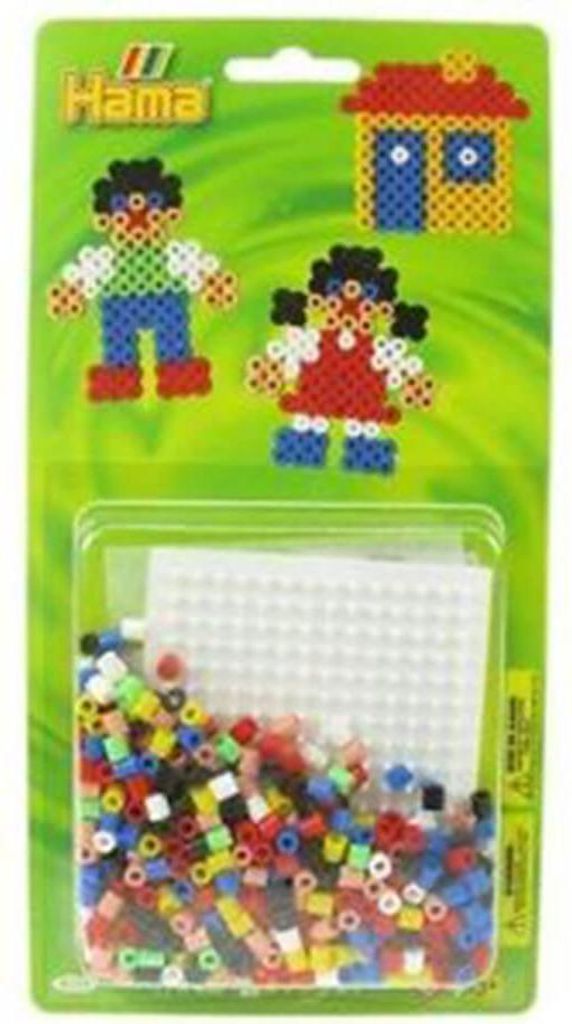 Hama Blister Haus & Figuren Midi-Bügelperlen