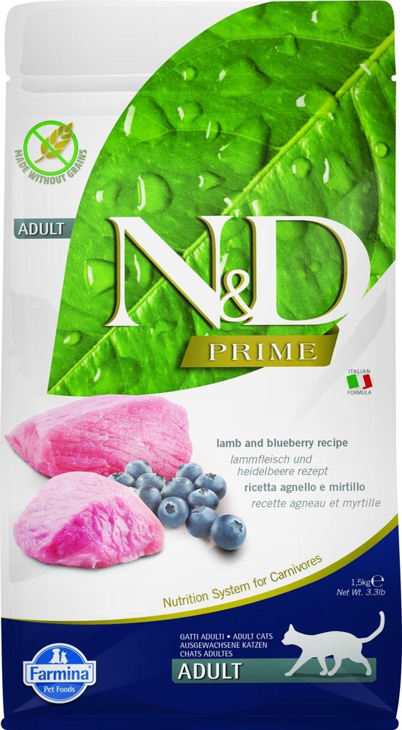 Farmina Pet Food N&D Prime, Adult, Heidelbeere, Lamm, 1,5 Produktbild 