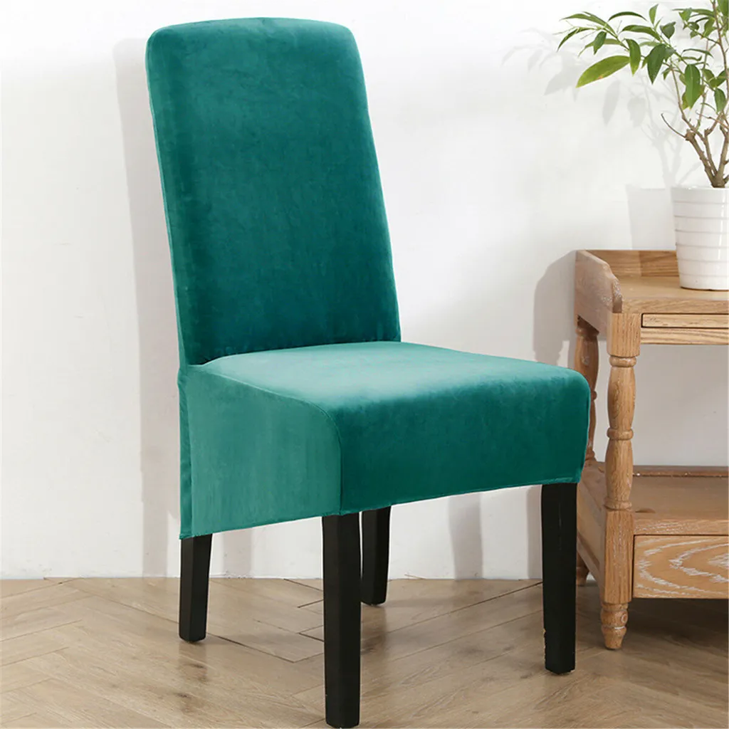Sedia da pranzo copertura elastica rimovibile sedia protettore slipcover tratto per la sala da pranzo matrimonio banchetto festa cucina casa ufficio - Arancione