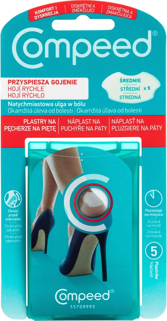 Cerotti Vesciche Compeed Tallone 5 pz - Protezione Sportiva Estrema