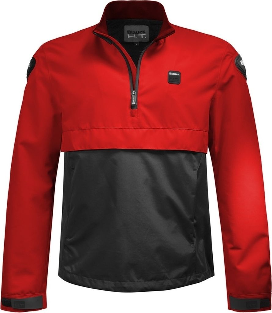 Blauer Spring Pull Motorrad Textiljacke, rot/blau, M