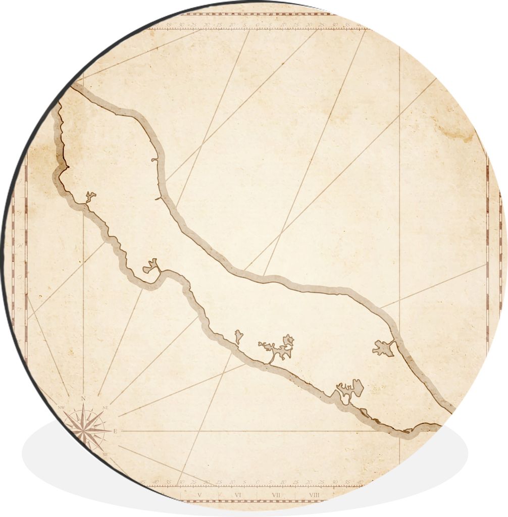 MuchoWow - Wand Kreis - Wandbild - Schlafzimmer - Aluminium Bild - Kinderzimmer - Wohnzimmer Dekoration - Wandschmuck