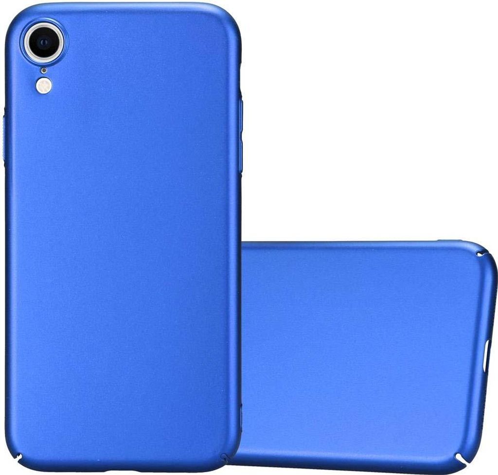 Cadorabo Hülle für Apple iPhone XR Schutzhülle in Blau Hard Produktbild 