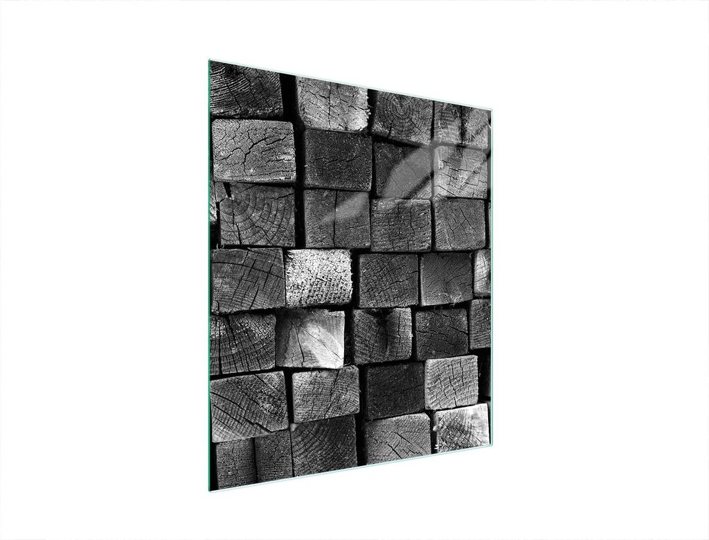 Glasschneidebrett 45x52 Holz