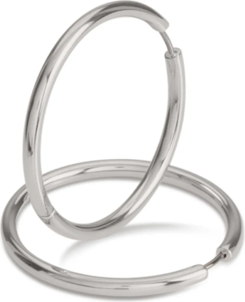 Boucles d'oreilles Créoles Boccia 05070-01 en Titane Hypoallergénique