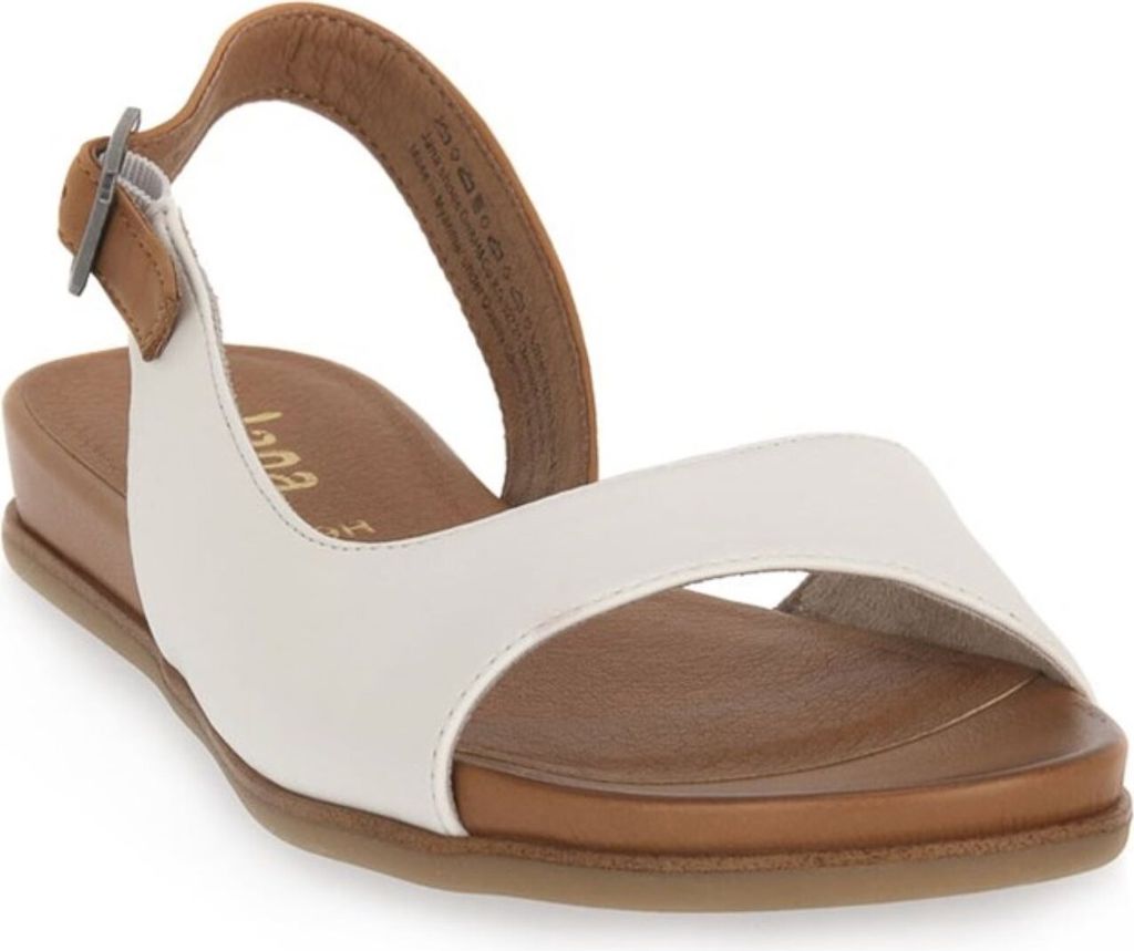 Jana Damenschuhe Sandalen Flach Weiß Freizeit, Schuhgröße:39 EU