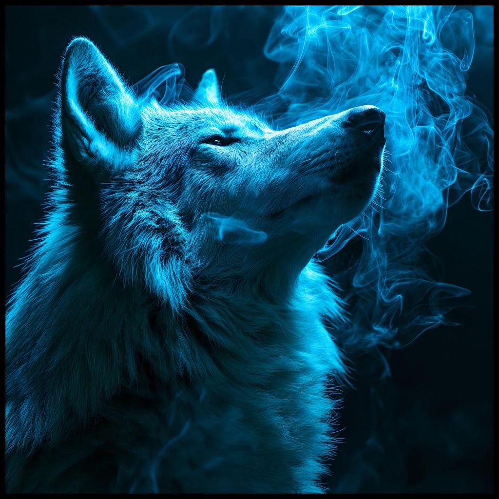 Plakat 90x90cm Atem des Wolfes
