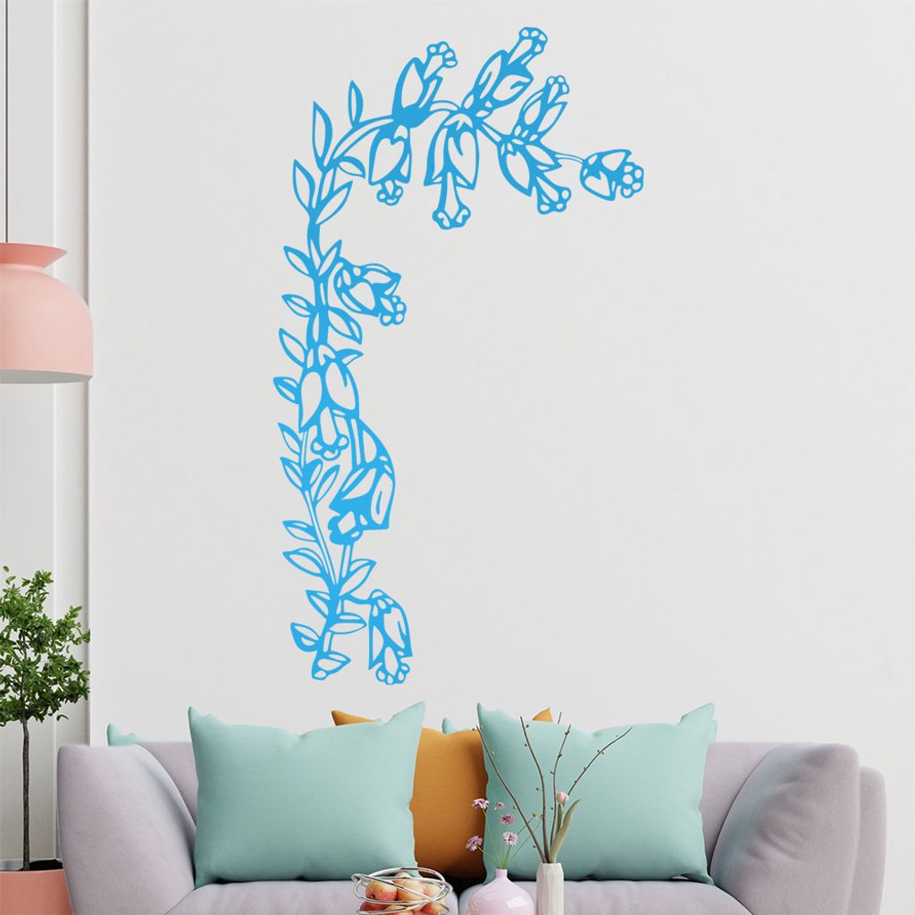 Große Blüten Wandtattoo in 6 Größen - Wandaufkleber Wall Sticker - Dekoration, Küche, Wohnzimmer, Schlafzimmer, Badezimmer
