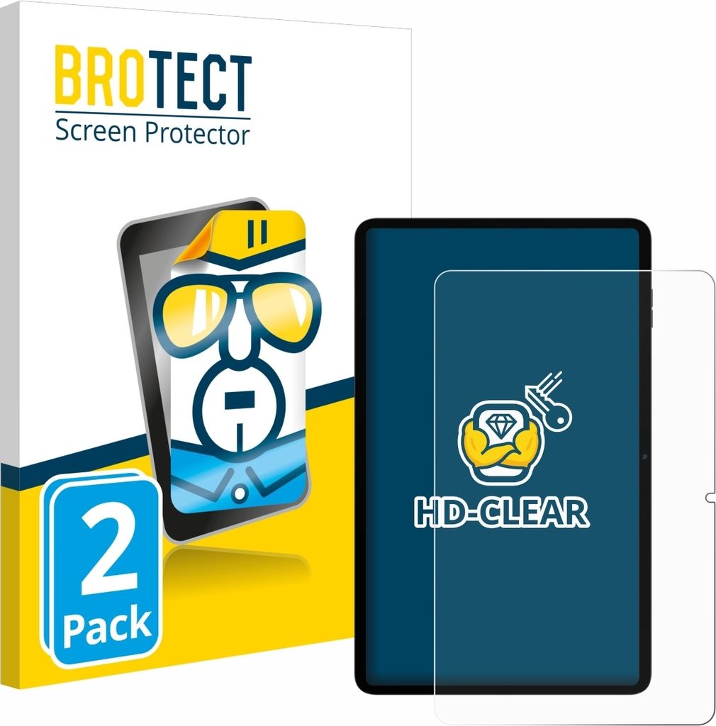 2x Für Blackview Tab 18 Schutzfolie BROTECT Displayschutz Display Schutz Folie Klar Transparent