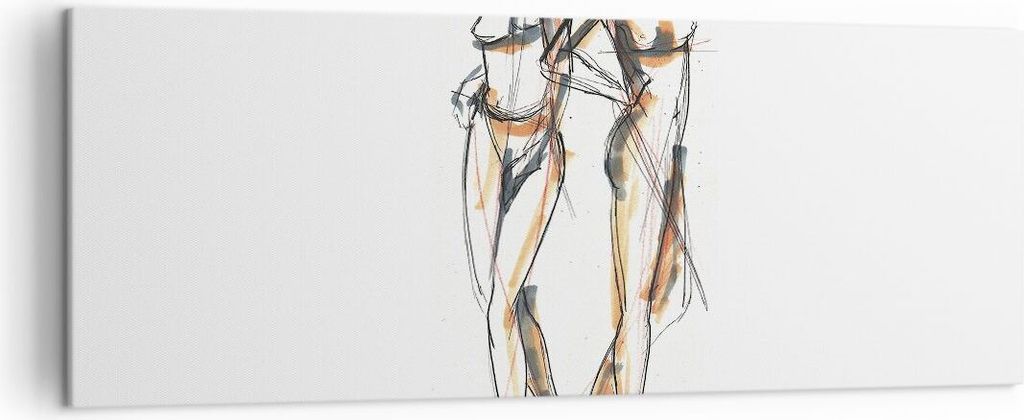 Bild auf Leinwand - Leinwandbild - Einteilig - Zeichnen Design Mode - 140x50cm - Wand Bild - Wanddeko - Wandbilder - Leinwanddruck - Bilder - Wandd...