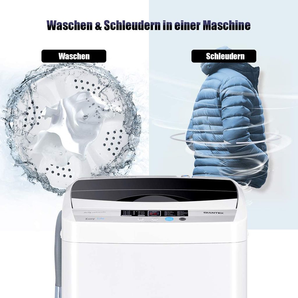 4,5kg Miniwaschmaschine 3,5kg Wäscheschleuder Kombination Toplader B-Ware 