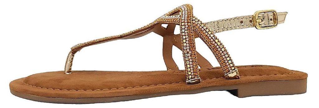Lazamani : Sandales plates, tongs, chaussures de plage. Image du produit 