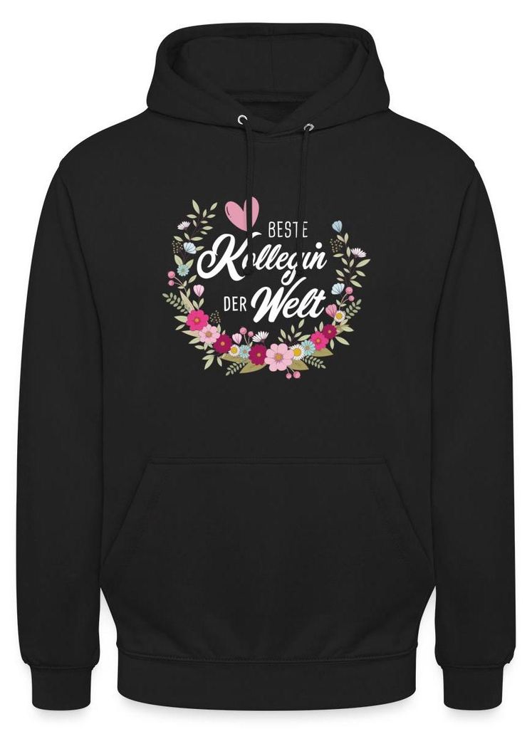 Spreadshirt Beste Kollegin Der Welt Uni Hoodie, XL, Schwarz