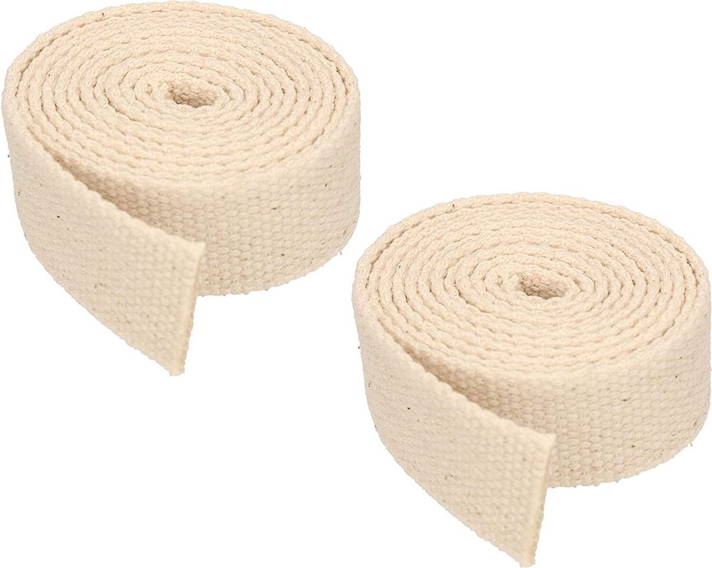 KOTARBAU® 2er Set Öllampendocht Flach 20mm 1m Baumwolle für Produktbild 