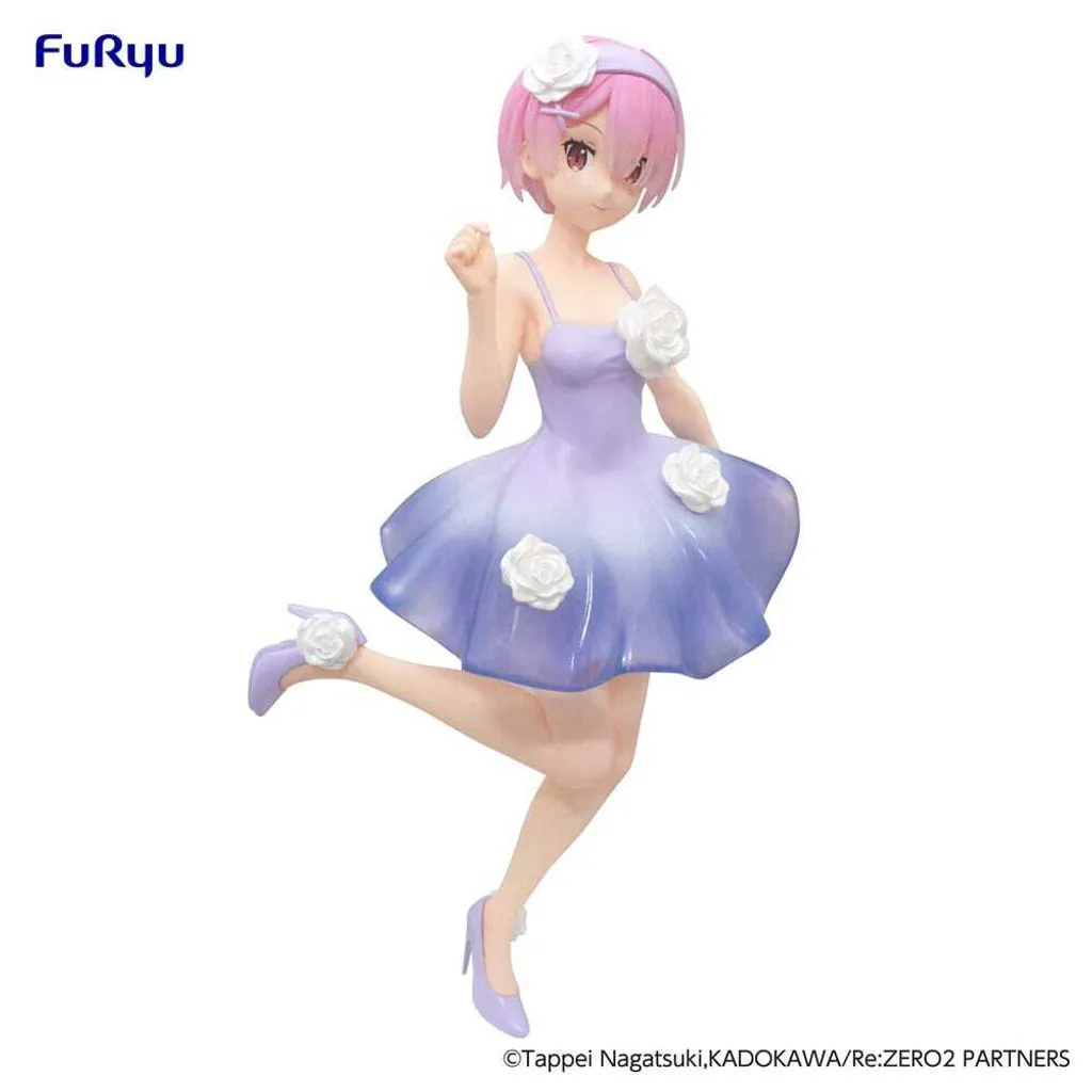 Figurine Ram Re:Zero 21 cm Trio-Try-iT Bunny en robe à fleurs PVC