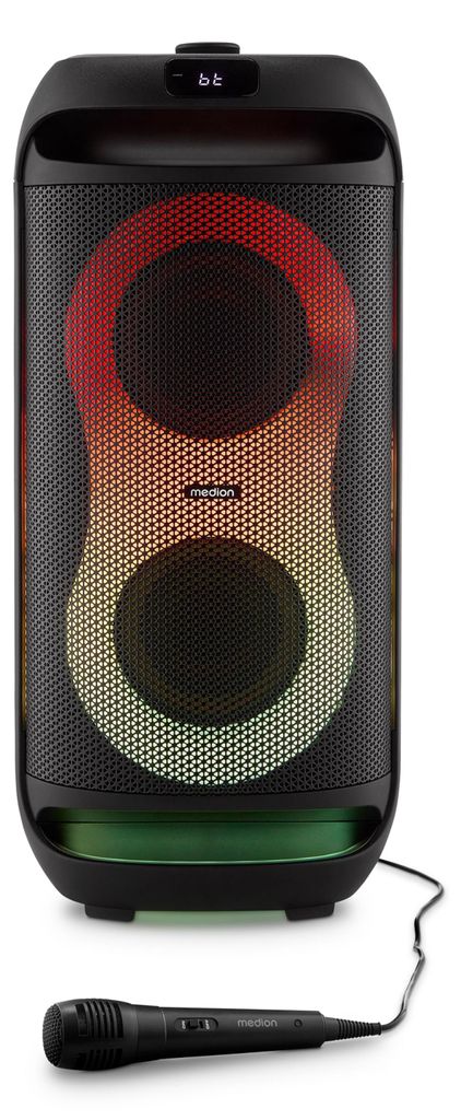 MEDION PE-2 Plus Partybox (Akku, mit Mikrofon, tragbarer Produktbild 