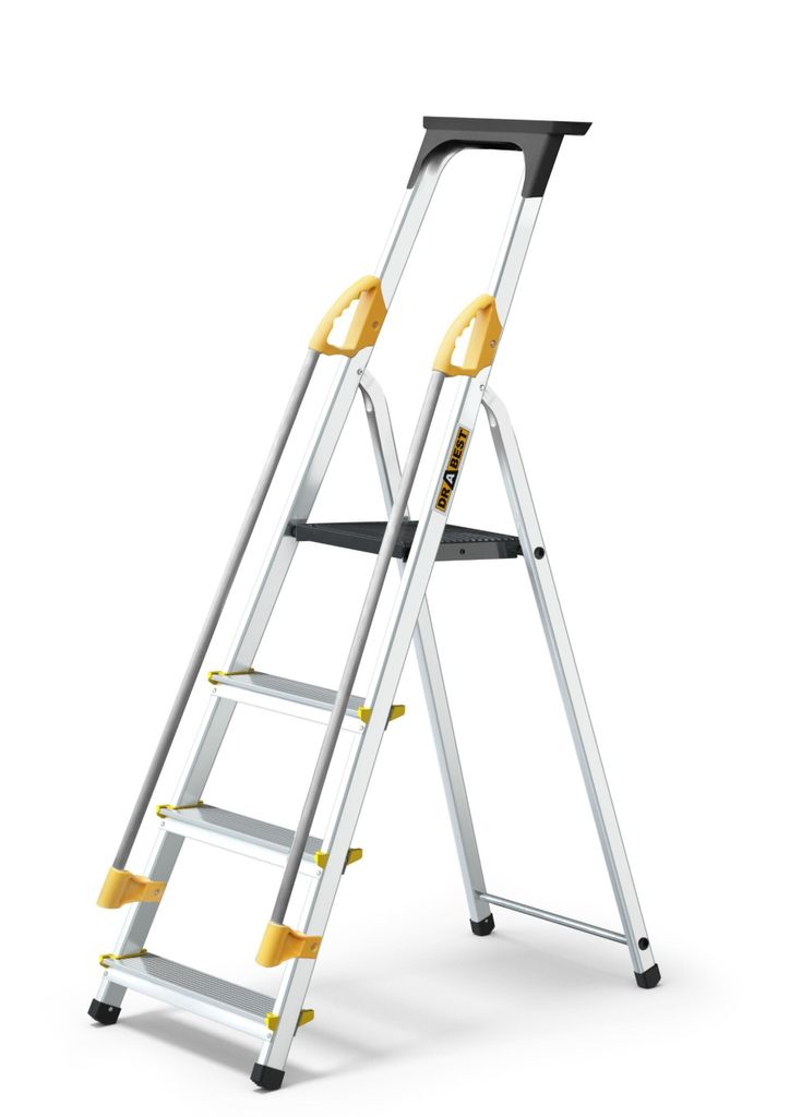 Drabest | Scala - 4 gradini, portata 150kg - Scala con Immagine del prodotto 