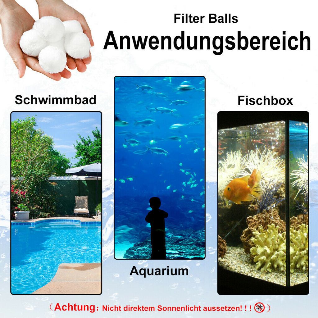 UISEBRT 700g Filter Balls Ersetzen 25 kg Filtersand Produktbild 5