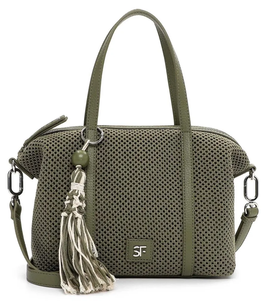 SURI FREY Gitty Sac à Épaule Khaki en Matière Souple avec Bandoulière