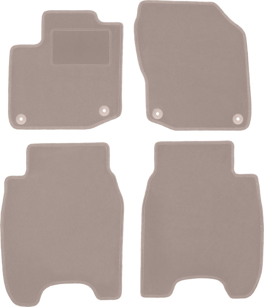 Velours-Autoteppiche für: Honda Civic Ix Hatchback (2012-) Beige