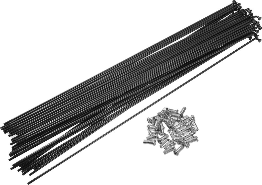 40 Stück Fahrradstahlspeichen 13G Fahrradspeiche 290mm Länge mit Nippeln