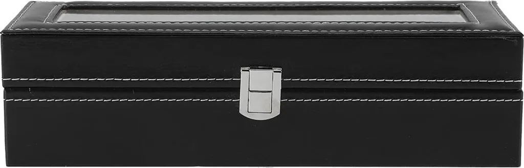 Boîte Rangement Montre 6 Slots Anti-Poussière - Fini les Rayures sur Verre