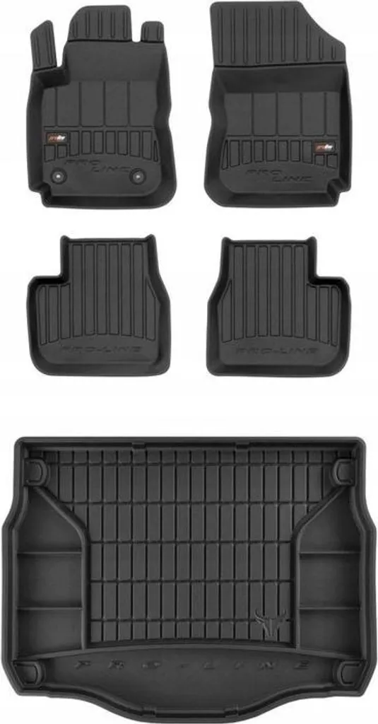 Tappetini 3D Citroen C4 Cactus 2014-2020: Gomma TPE Antiscivolo Alta Bordatura