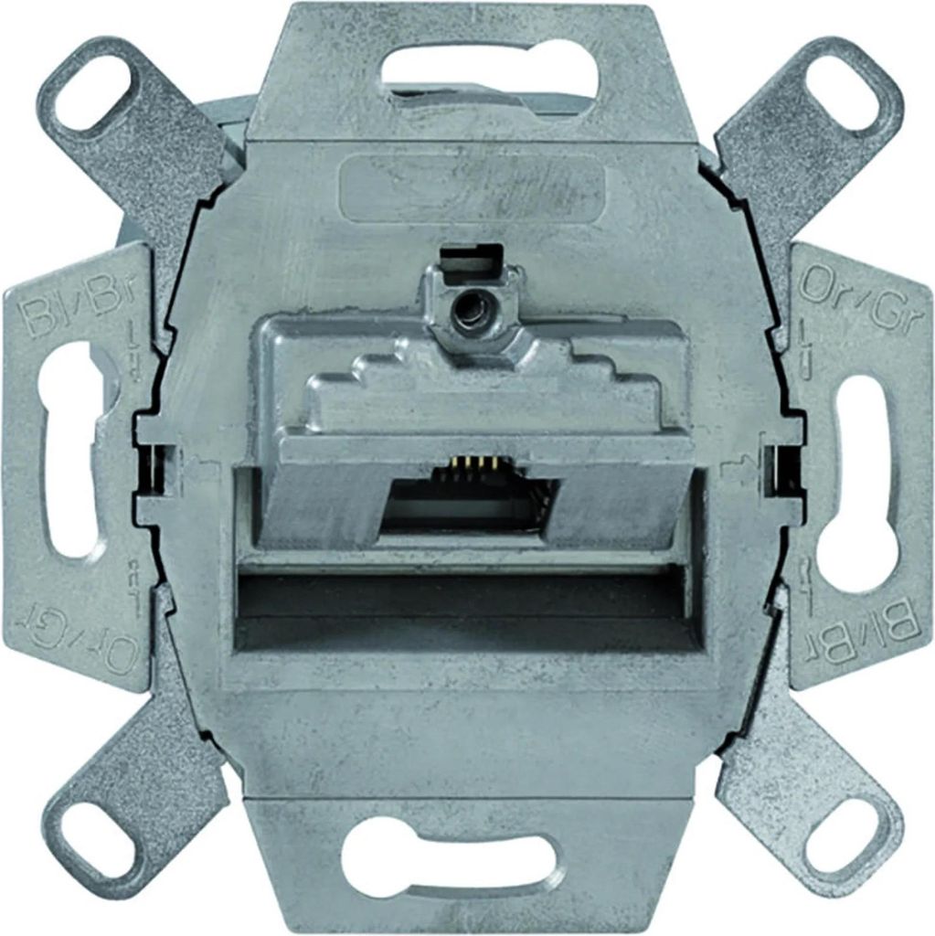 Gniazdo Rutenbeck, podtynkowe, CAT6A, 1xRJ45, UAE-Cat.6A Zdjęcie produktu 