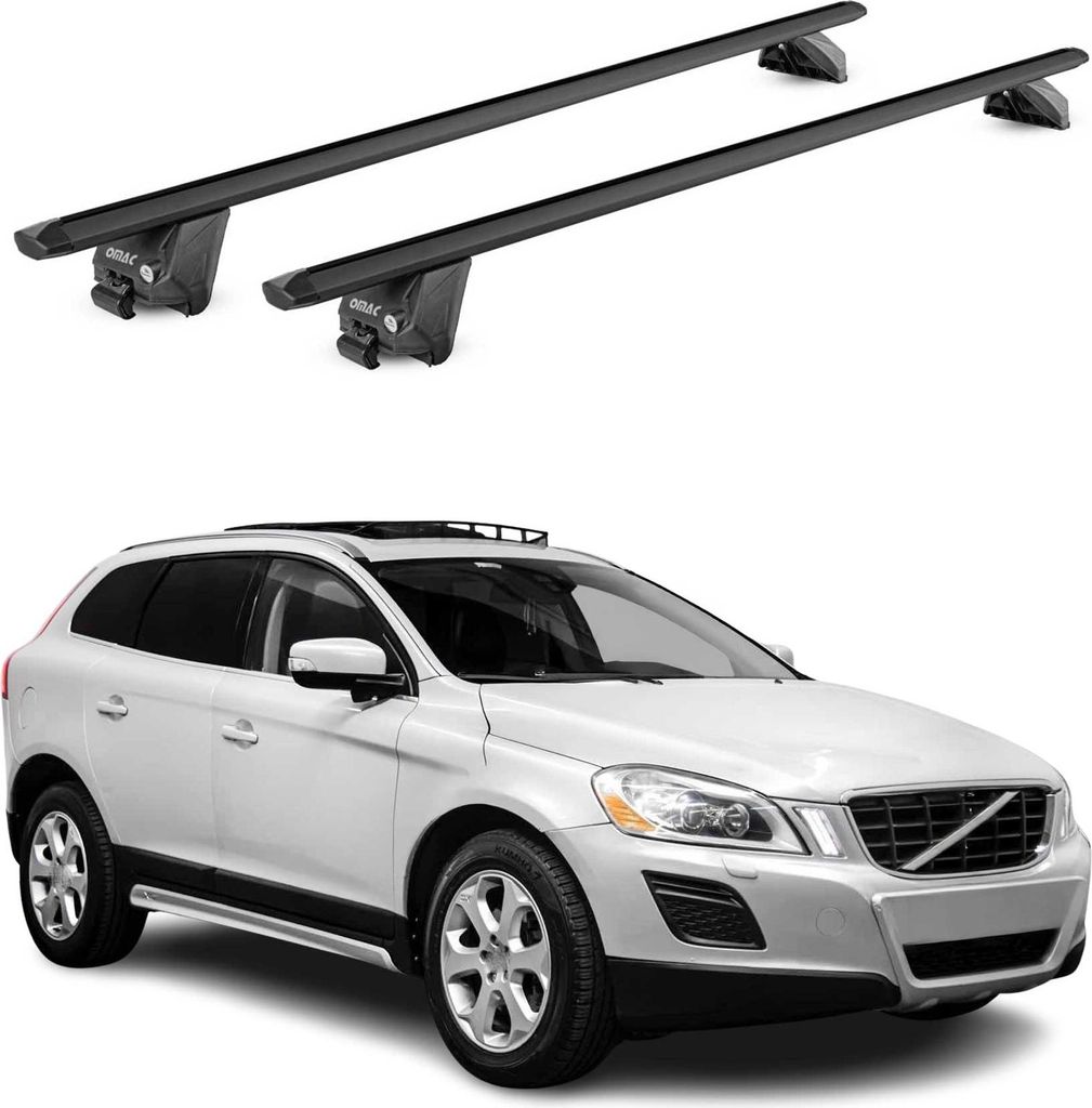 Barres de toit transversales pour Volvo XC60 2008-2025 Alu Image du produit 