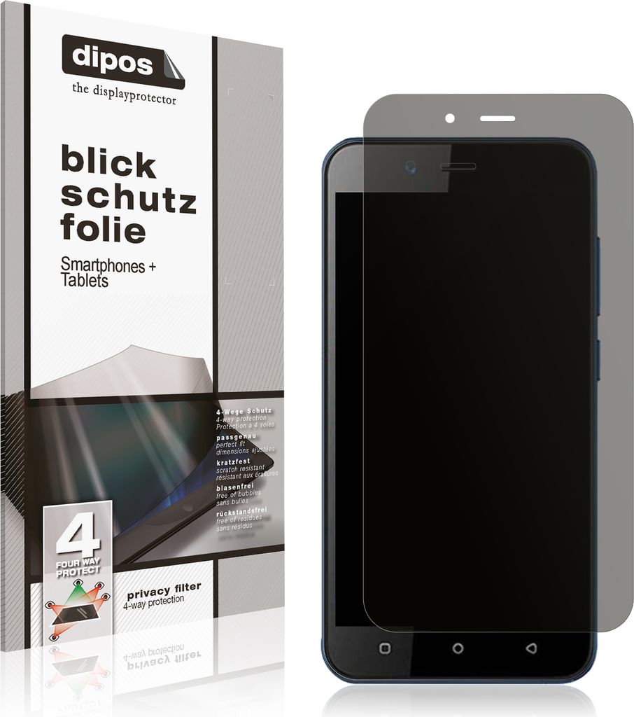 Blickschutzfolie für Benco Y10 matt Schutzfolie Folie Display Schutz dipos