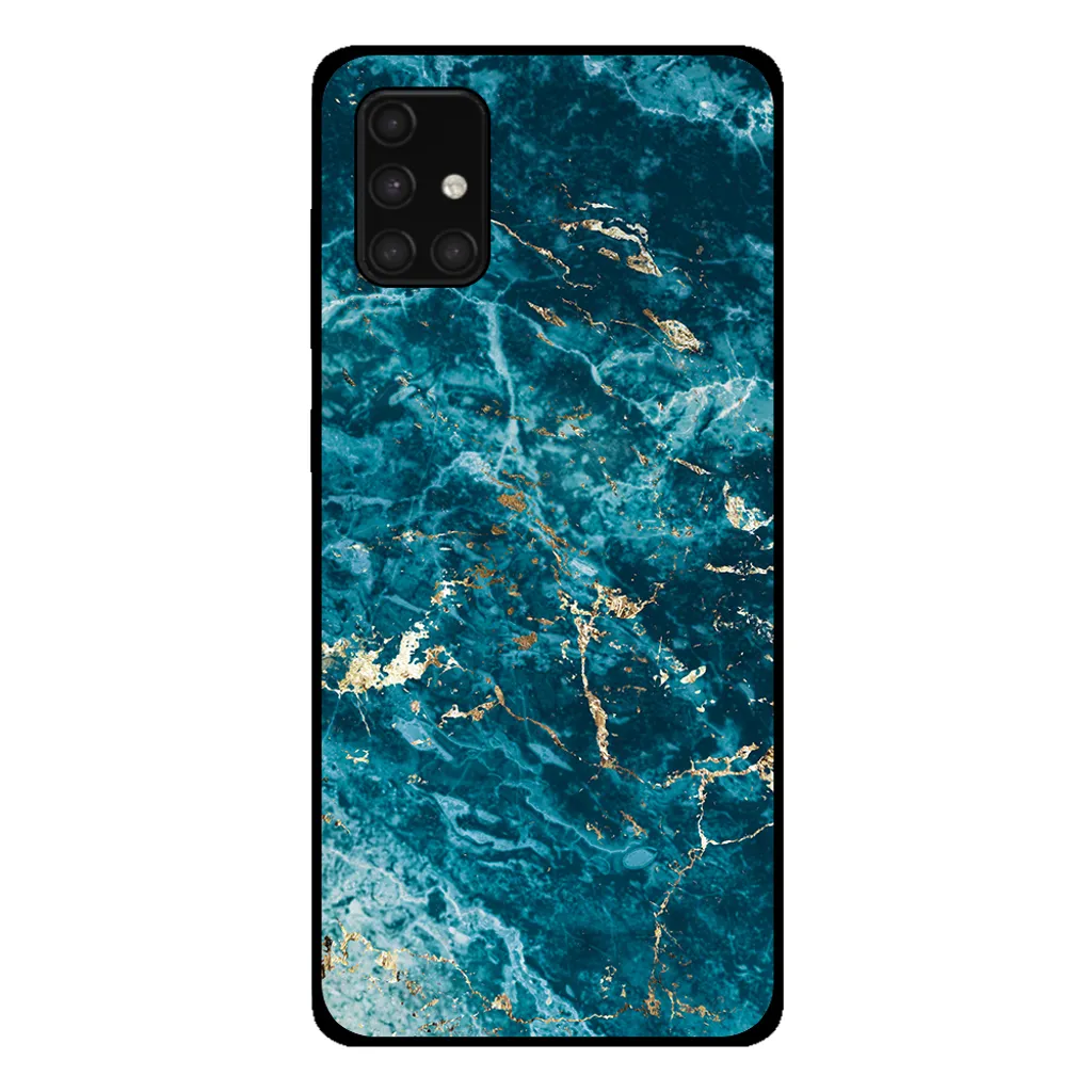 Custodia Samsung Galaxy A71 5G Smartphonica Marmo Blu - TPU Antiurto